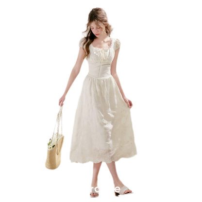 Lace Embroidered Midi Dress