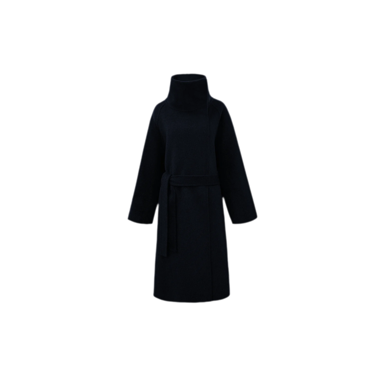 Double-Faced Wool Belted Coat