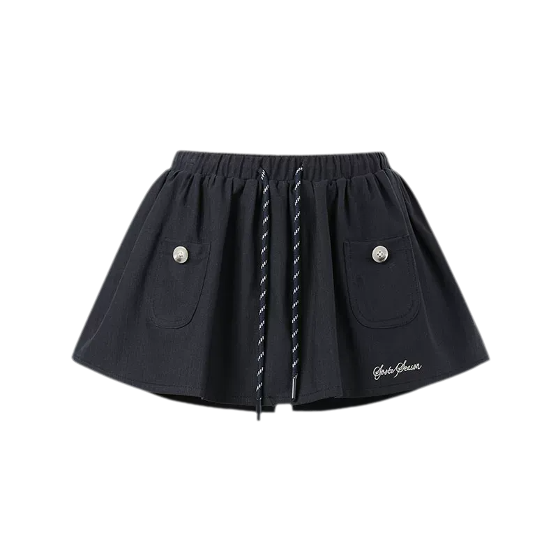 Cotton Lyocell Pocket Skirt