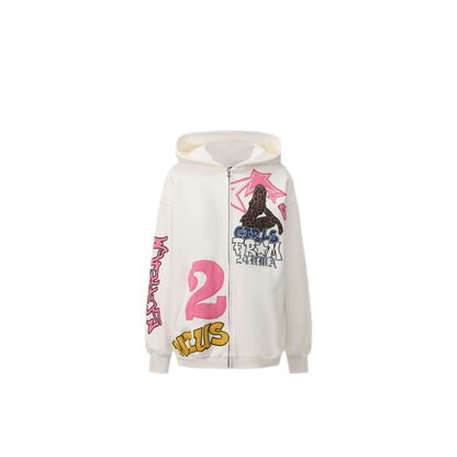 Appliqué Oversize Hoodie Pants Set