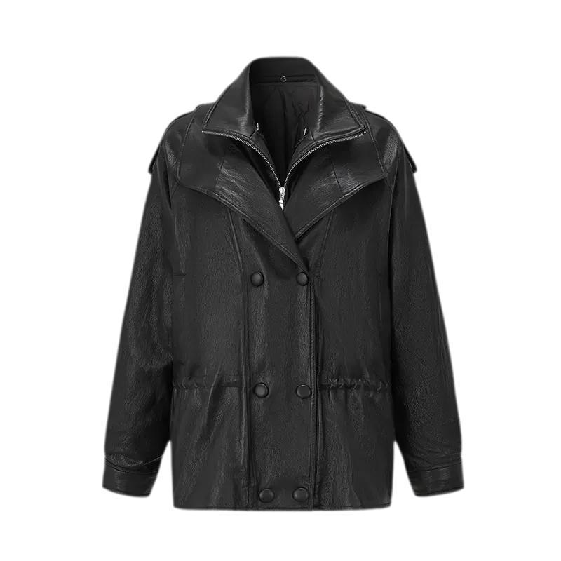 Detachable PU Down Puffer Jacket