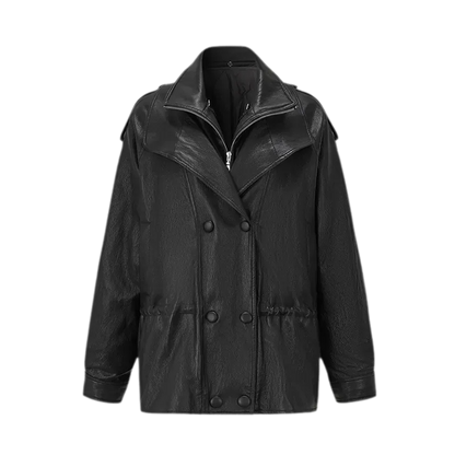 Detachable PU Down Puffer Jacket
