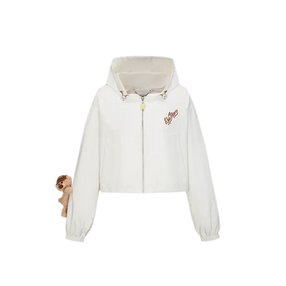 Tennis Cropped Hooded Jacket