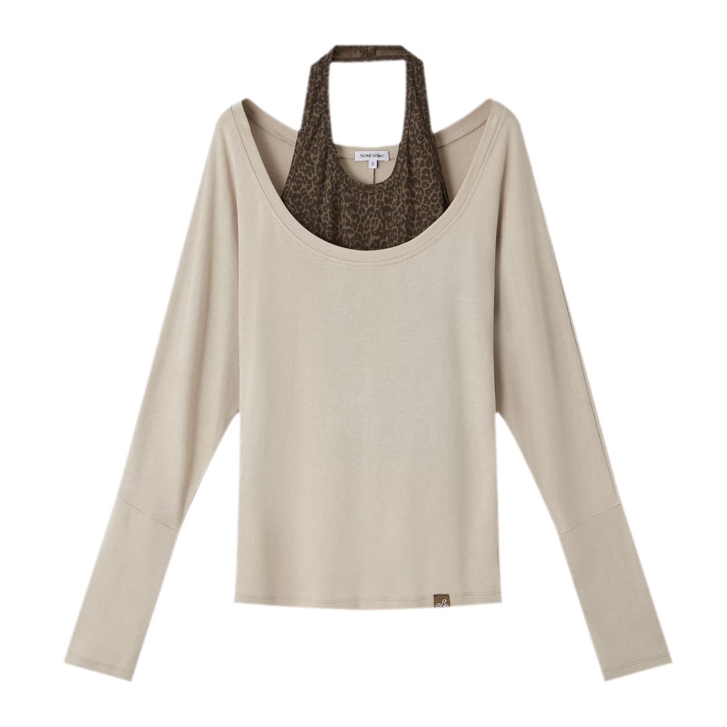 Leopard Layered Long-Sleeve T-Shirt