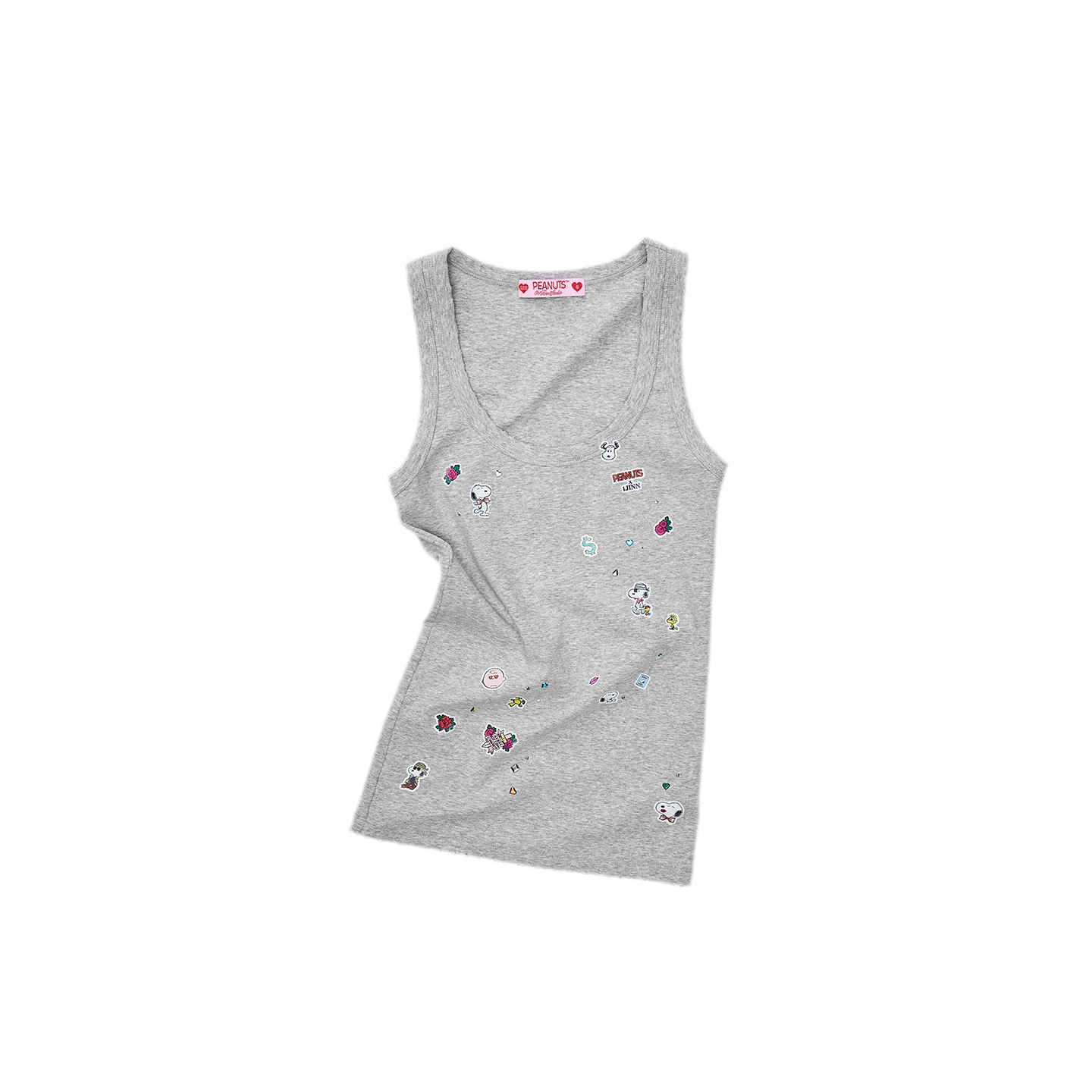 Washed Ribbed Scoop-Neck Tank