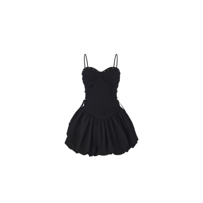 Black Lace Detail Dress