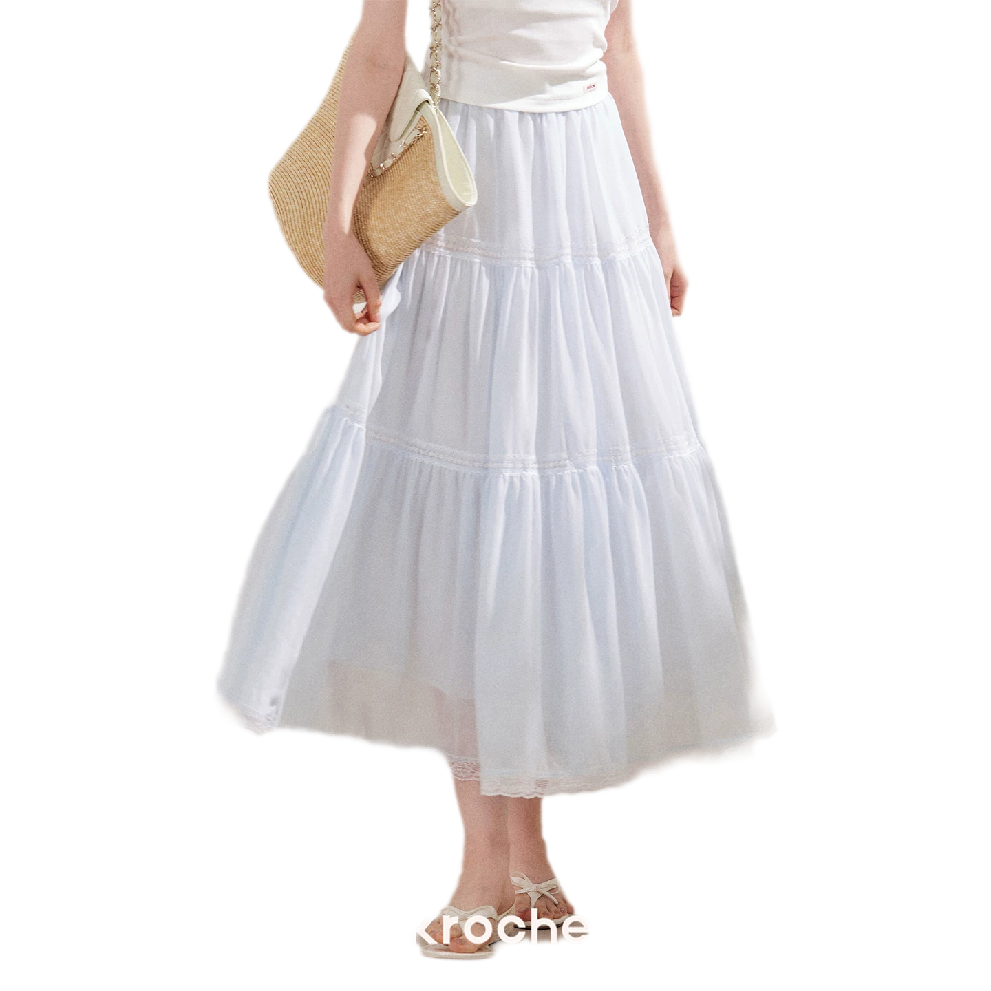 Lace Tiered Skirt