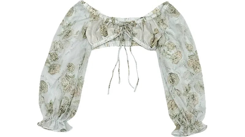 Floral Puff Sleeve Blouse