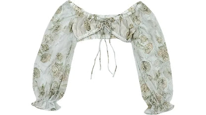 Floral Puff Sleeve Blouse