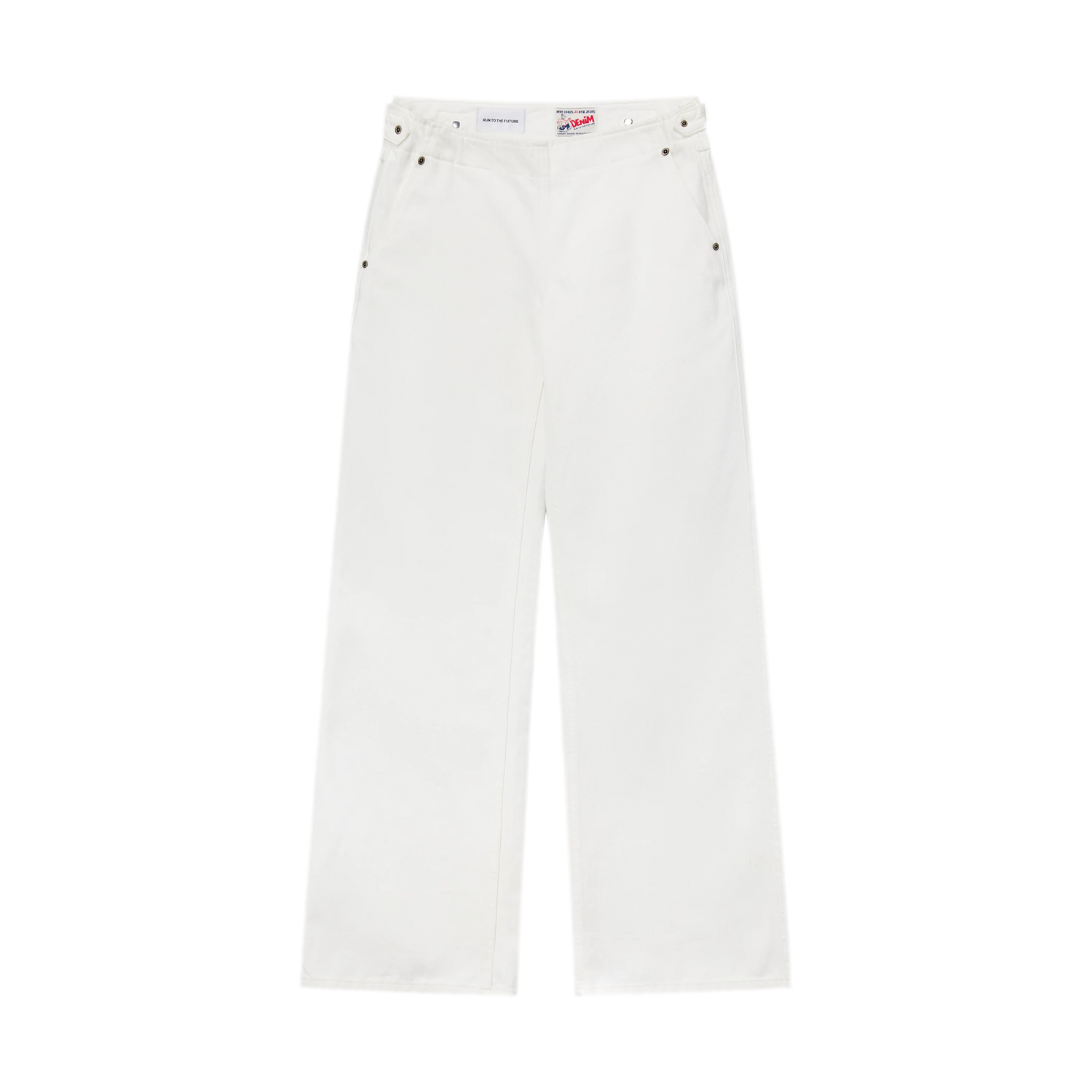 Pure Cotton Wide-Leg Jeans