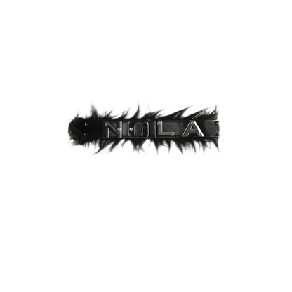 Black Waist Fur Belt