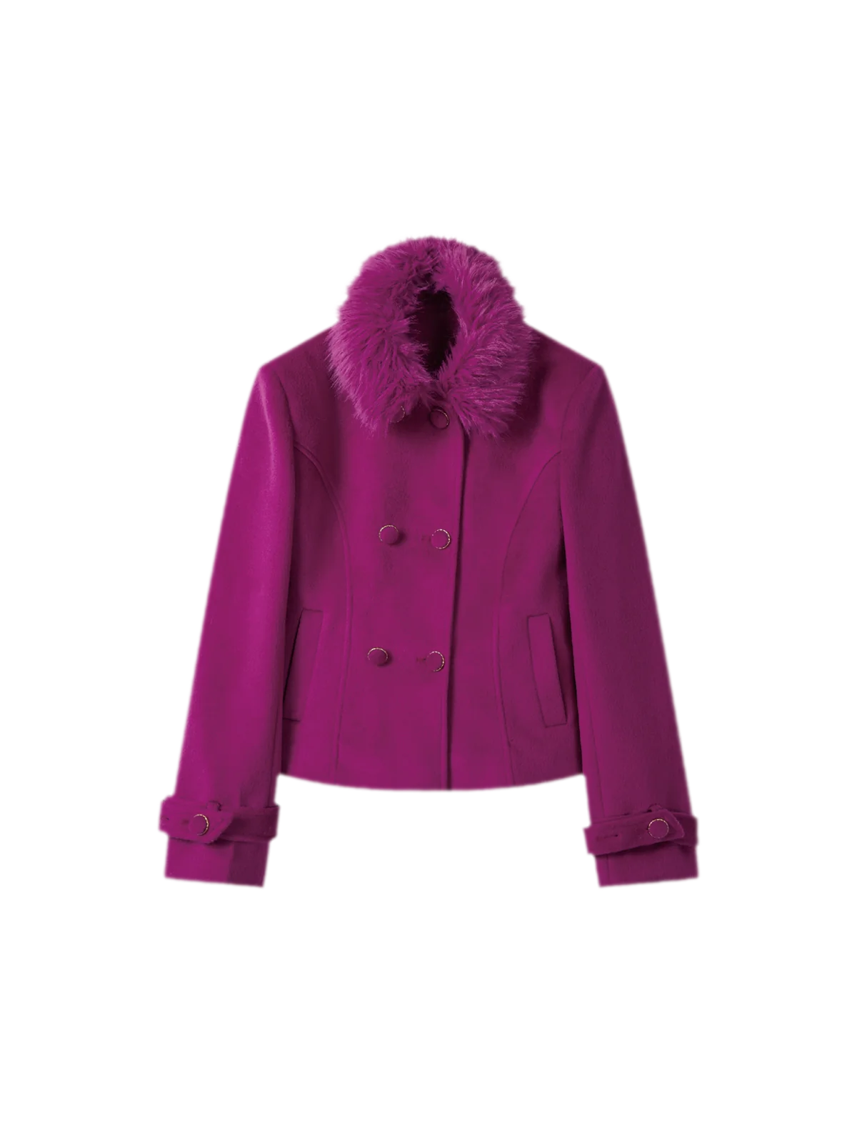 Wool Fitted Jacket Skirt Set