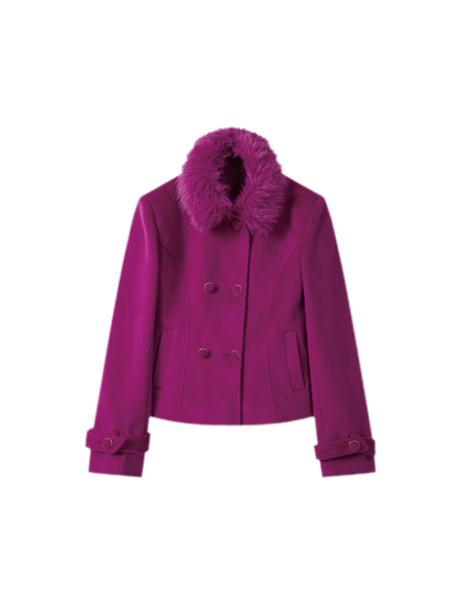 Wool Fitted Jacket Skirt Set