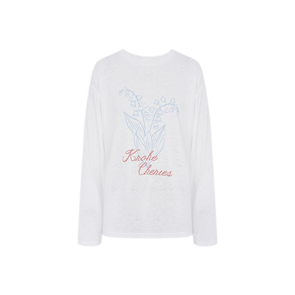 Hand-Drawn Floral Sun Protection Pullover