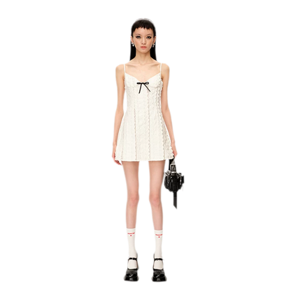 Elegant French Short Camisole Dress
