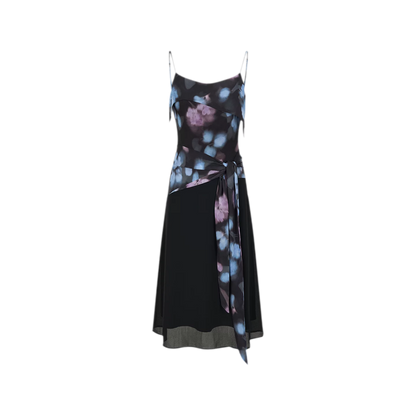 Irregular Tie-Dye Print Dress