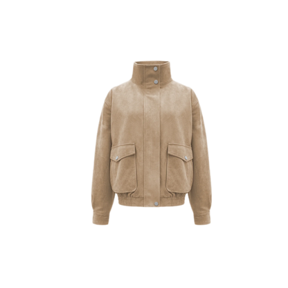 Faux Suede Structured Jacket