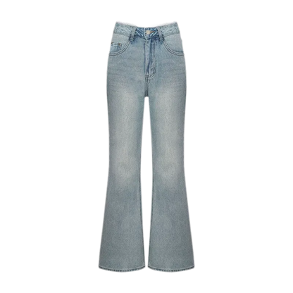 Lace Trim Flare Jeans
