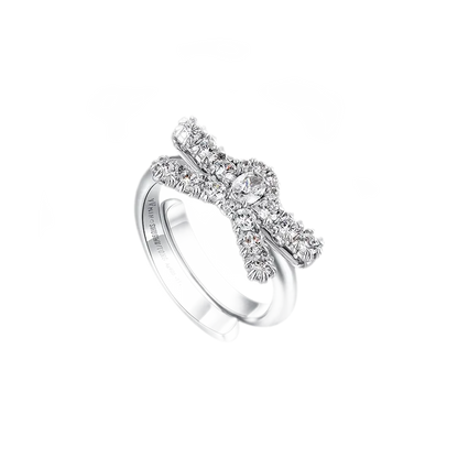 Gemstone Butterfly Knot Ring
