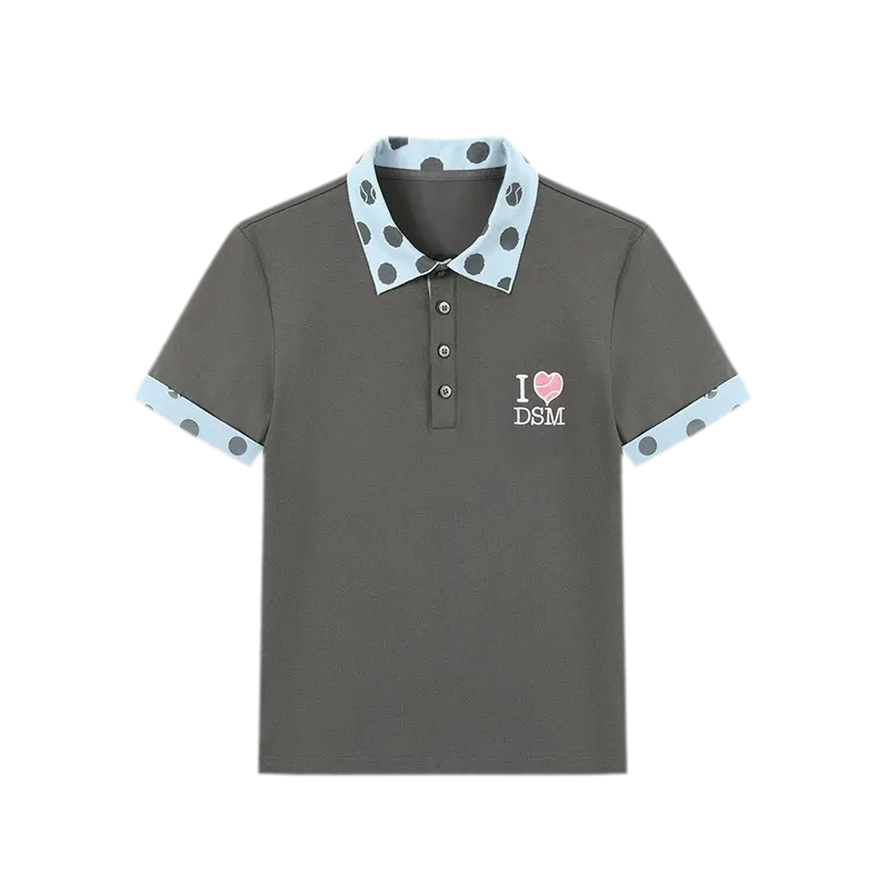 Sorona Polka-Dot Tennis Polo