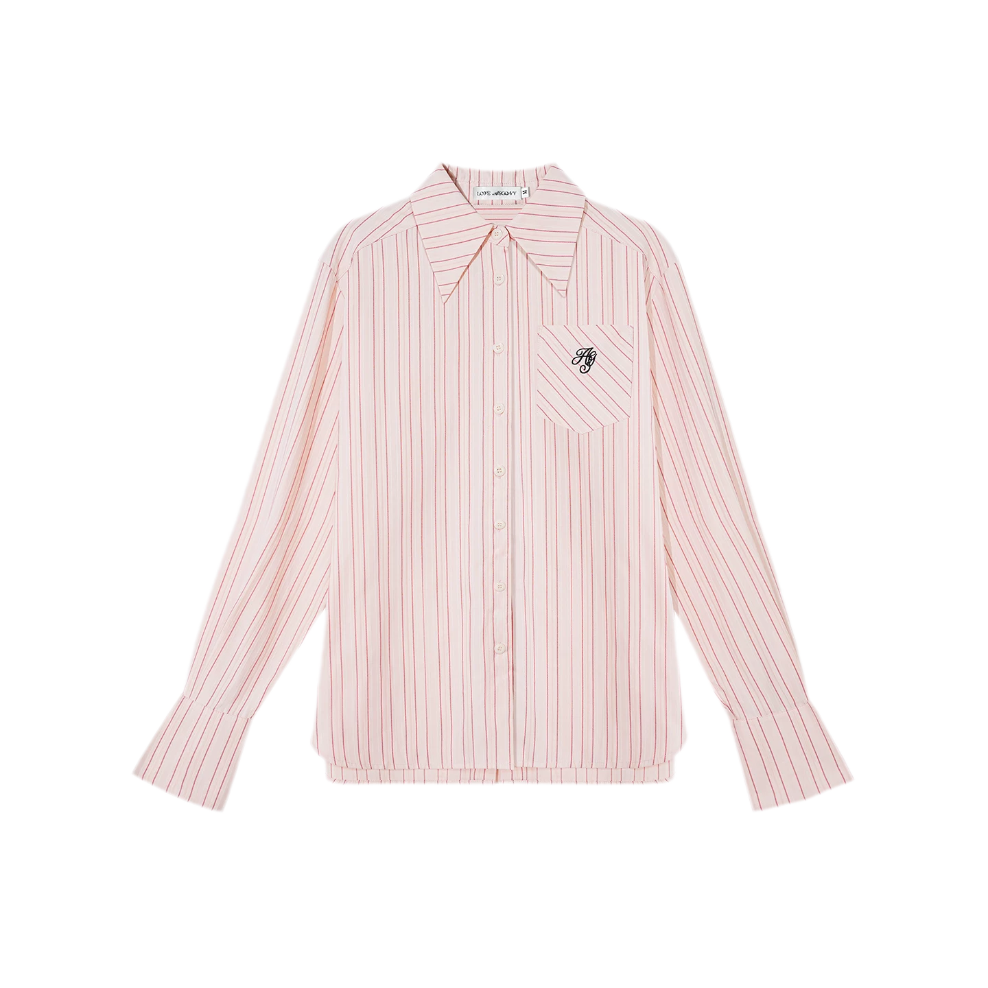 Striped Embroidered Shirt Set