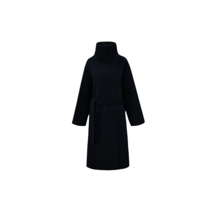 Double-Faced Wool Belted Coat