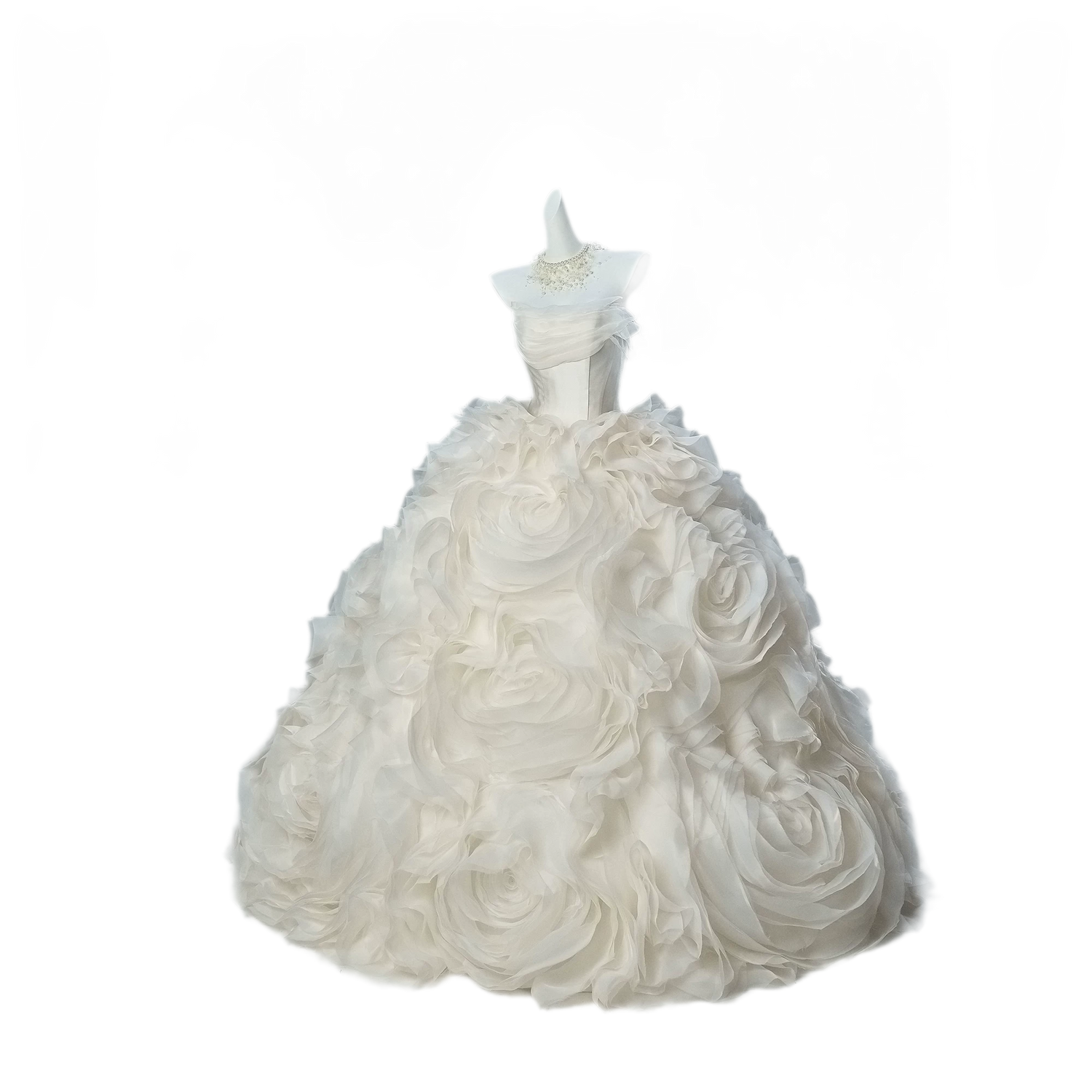 Pure White Ball Gown