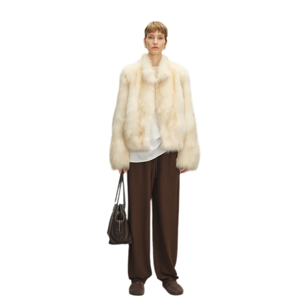 Hand-Dyed Fox Fur Jacket
