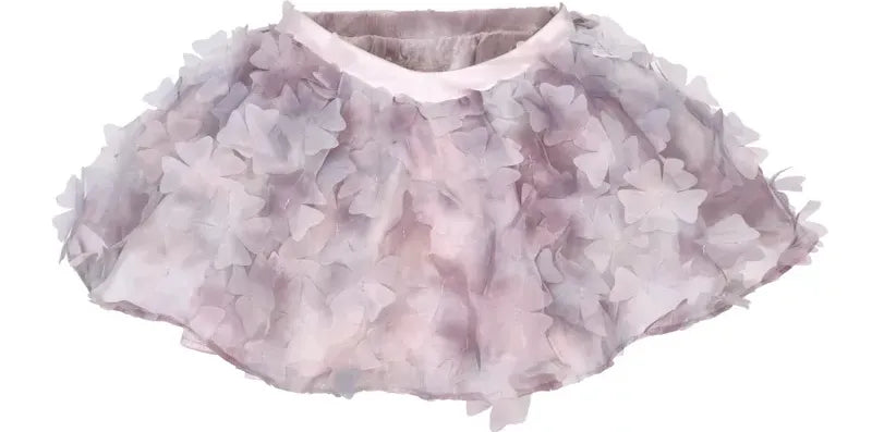 3D Floral Petal Mini Skirt