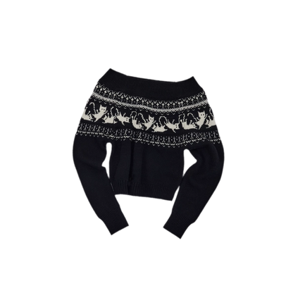 Haut en maille pour chat Fair Isle