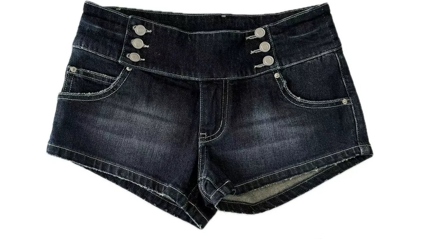Y2K Low-Rise Denim Shorts