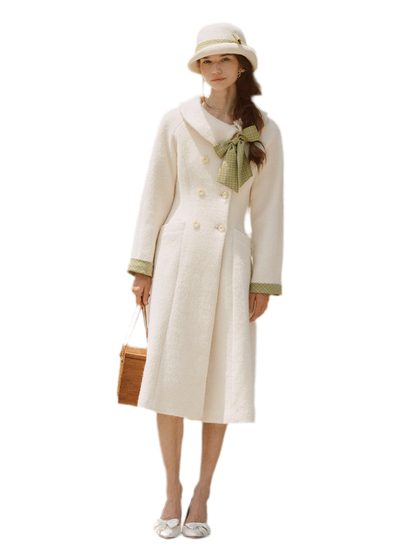 Twill Wool A-Line Coat