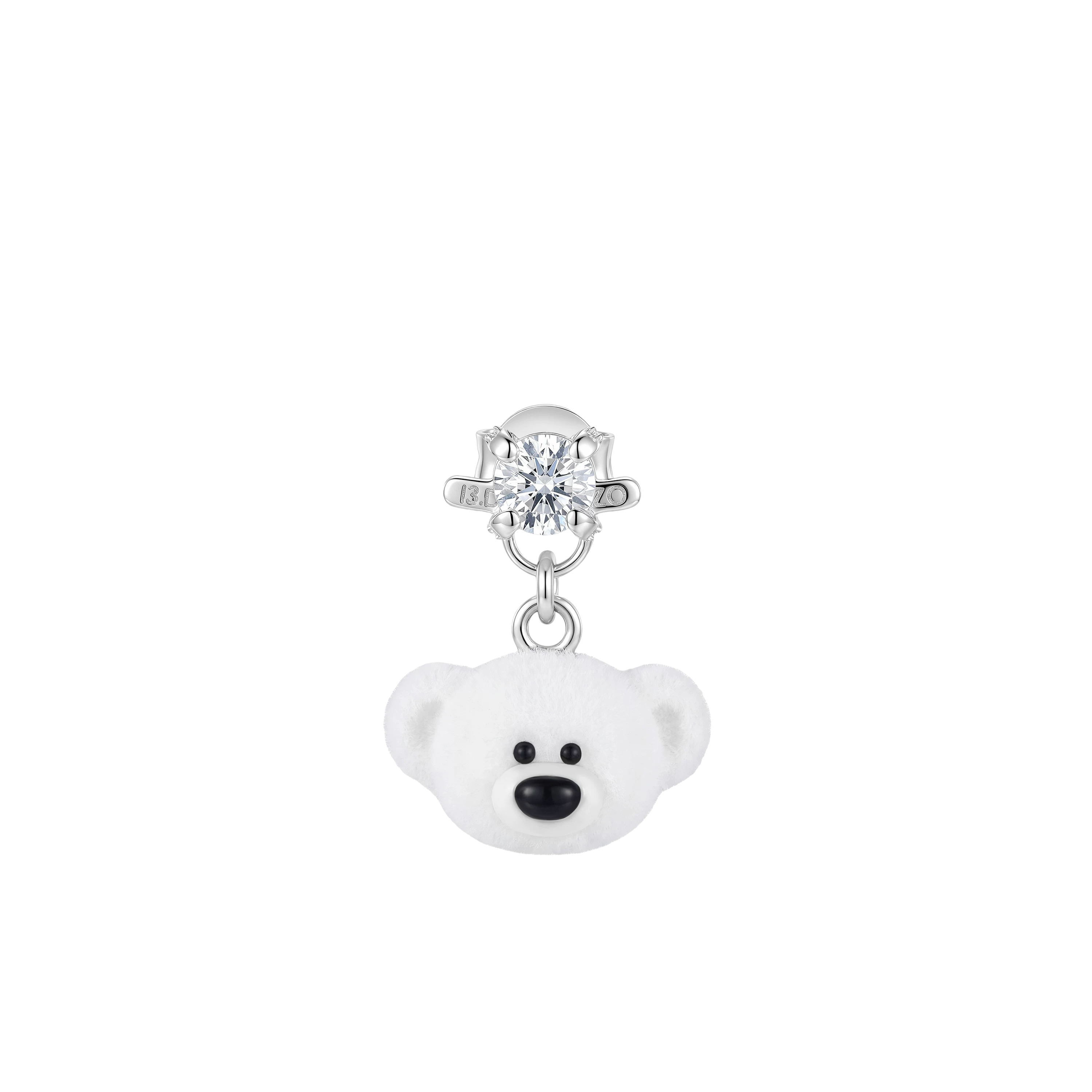 Bear Head Stud Earring