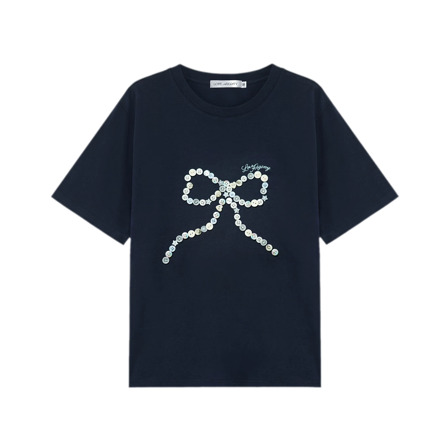 Hand-Sewn Bow T-Shirt