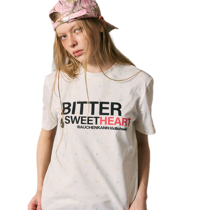 Colorful Polka-Dot Fitted T-Shirt