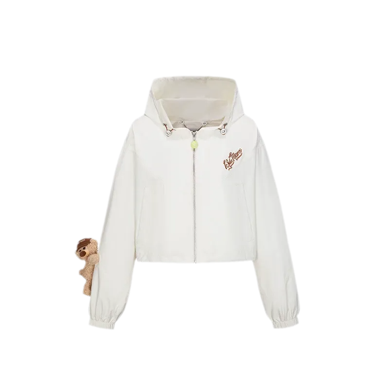 Tennis Cropped Hooded Jacket