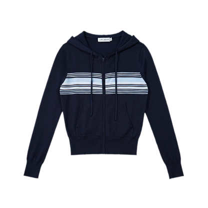 Striped Hooded Three-Piece Set