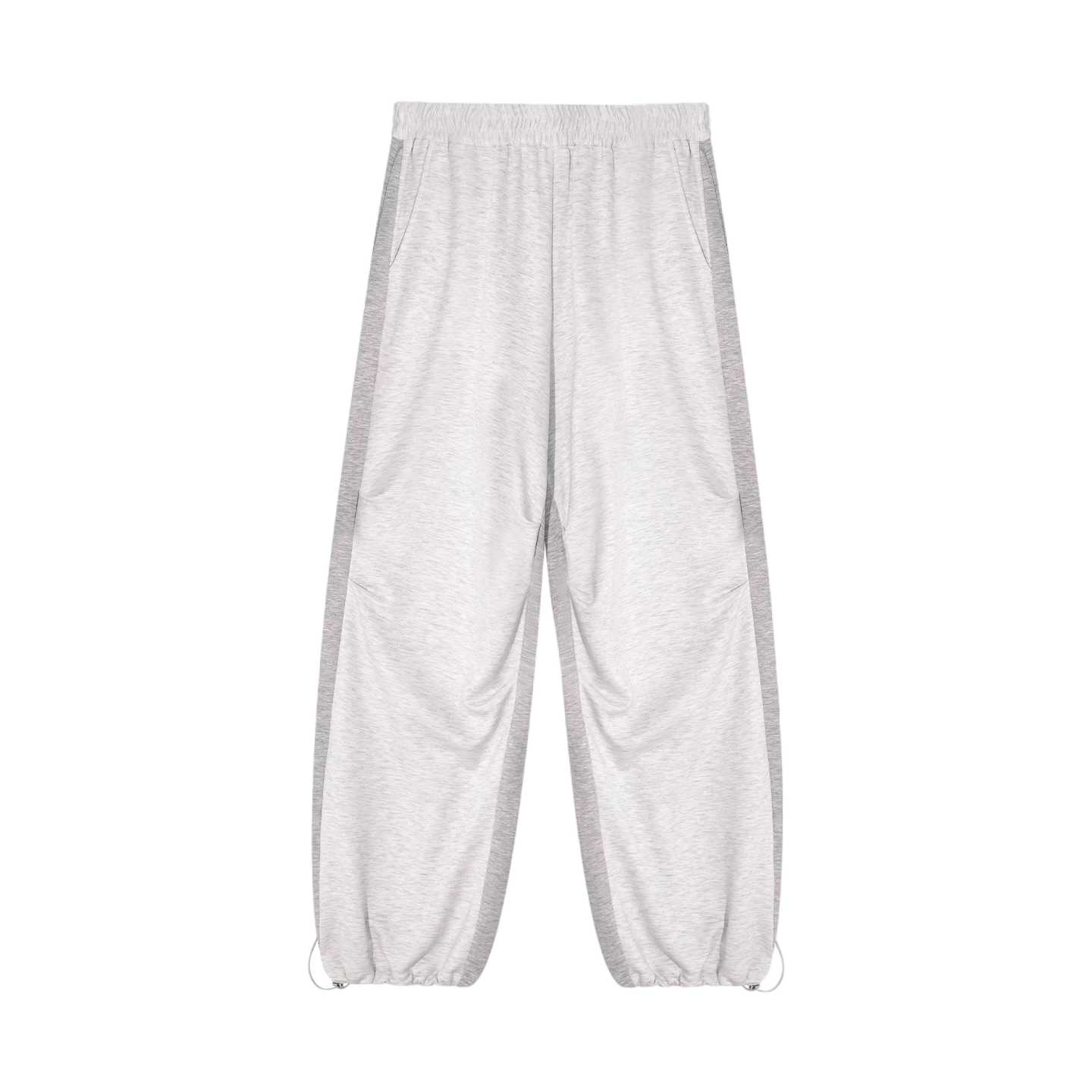 Lyocell Colorblock Drawstring Waist Pants