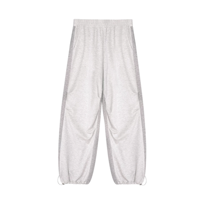 Lyocell Colorblock Drawstring Waist Pants