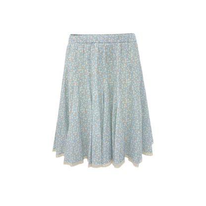 Floral Lace Midi Skirt