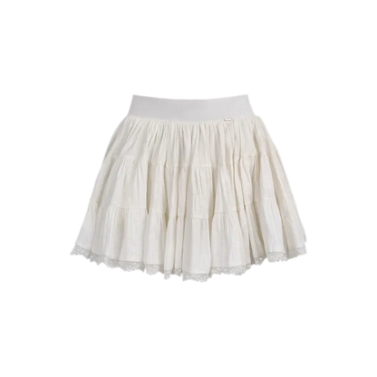 Romantic Lace Puff Skirt