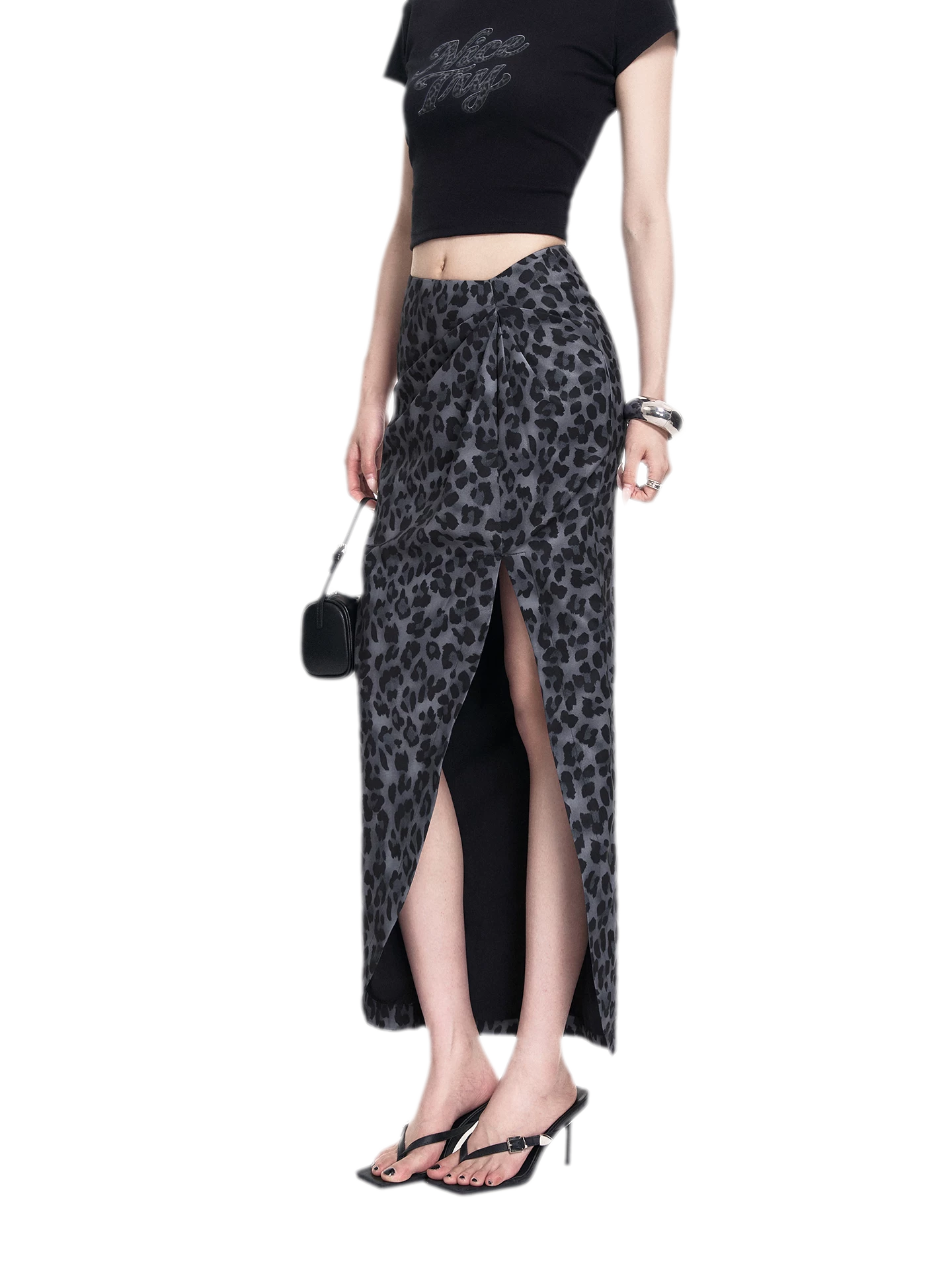 Leopard Tee Skirt Set