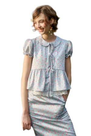Soft Misty Blue Top / S