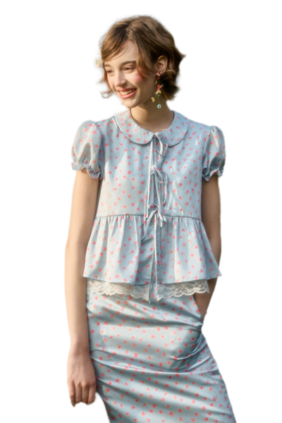 Soft Misty Blue Top / S