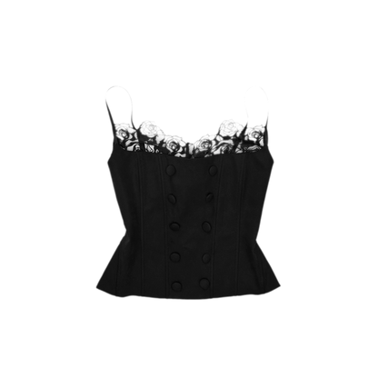 Fishbone Lace Corset Top