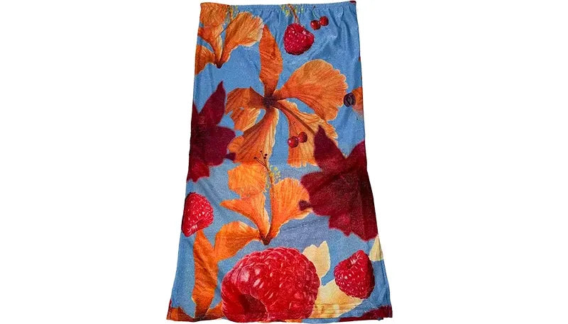 Printed Mermaid Midi Skirt