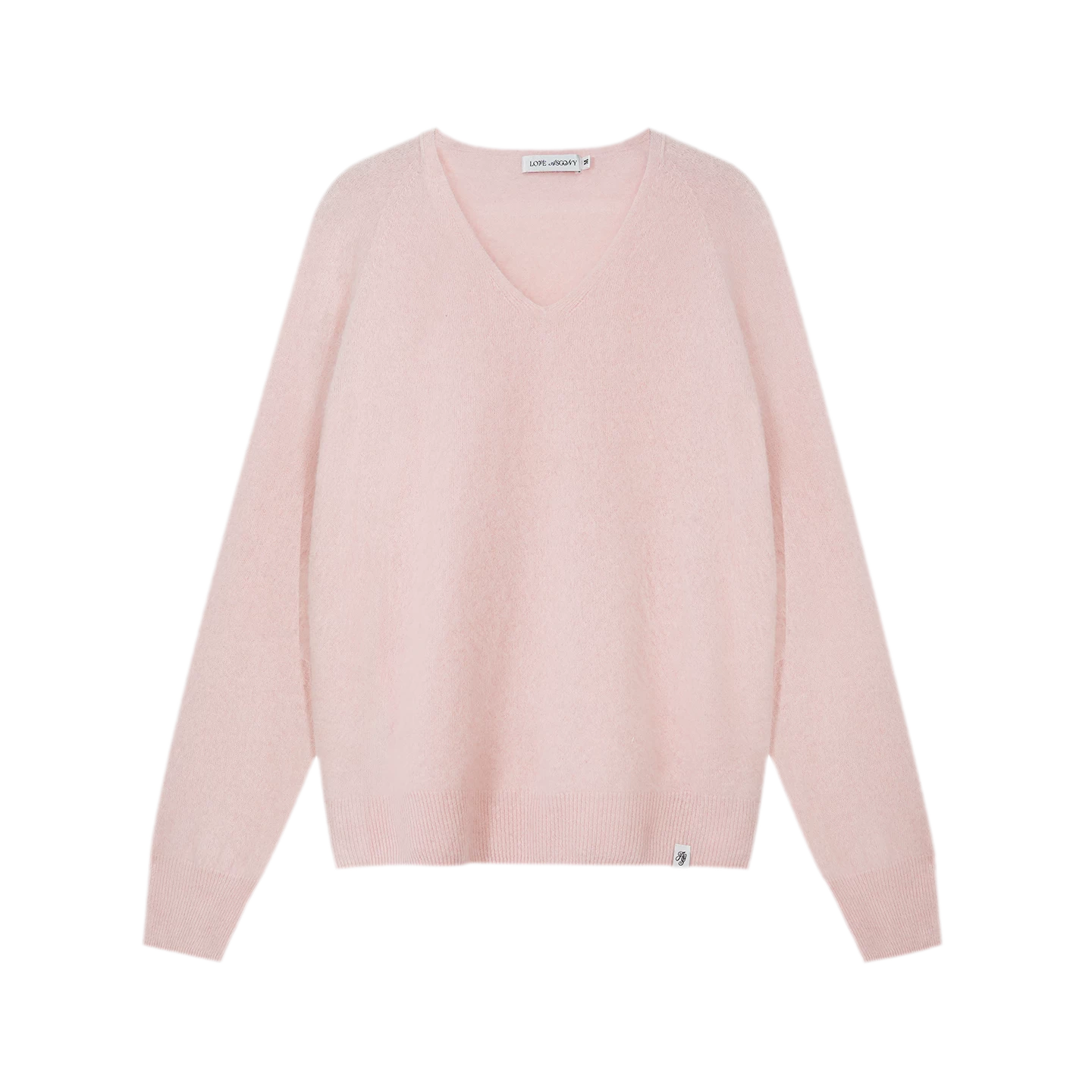 Brushed V-Neck Wool Sweater