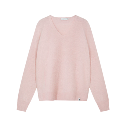 Brushed V-Neck Wool Sweater