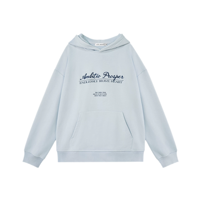 Embroidered Cotton Hooded Sweatshirt