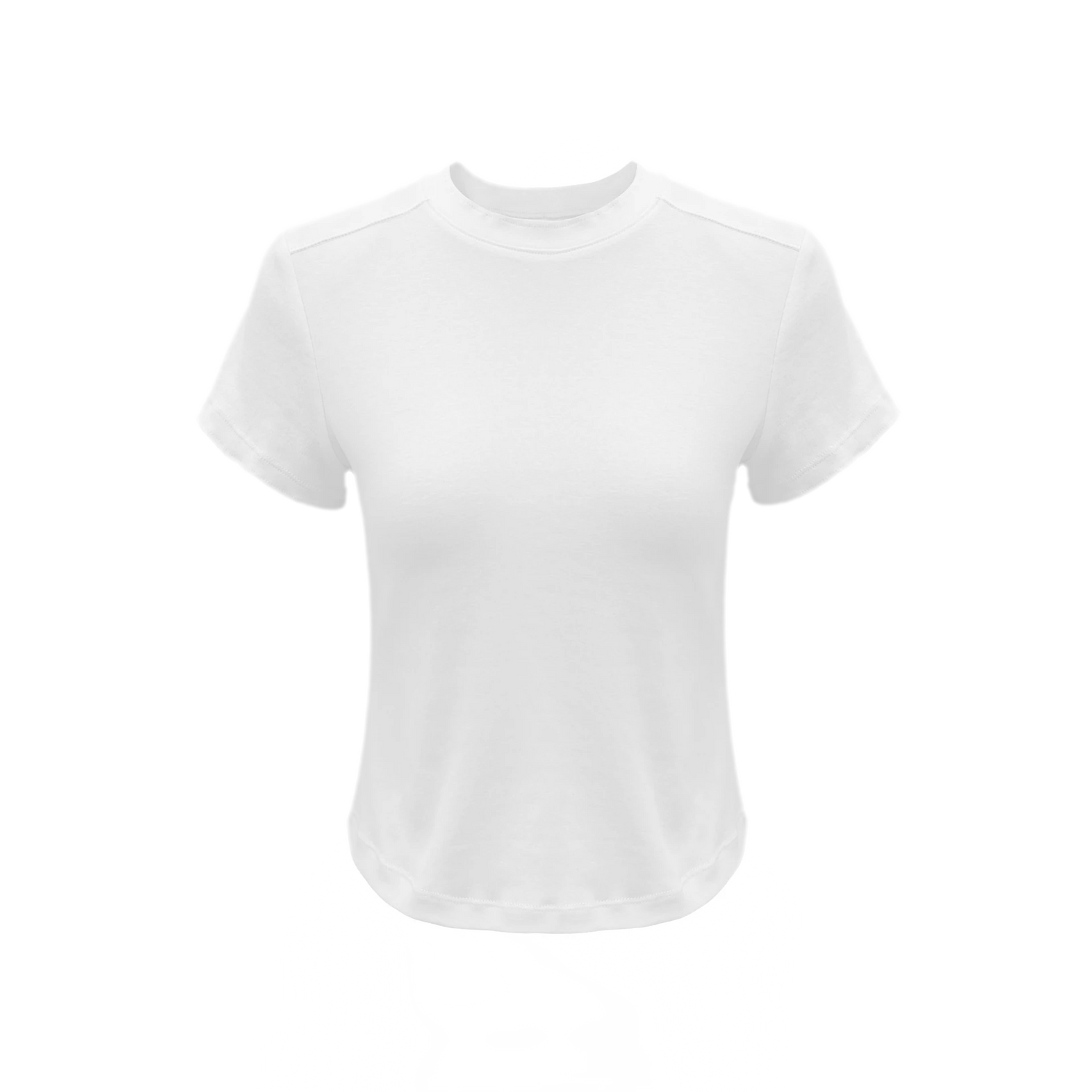 Stretch Cropped Crew-Neck T-Shirt